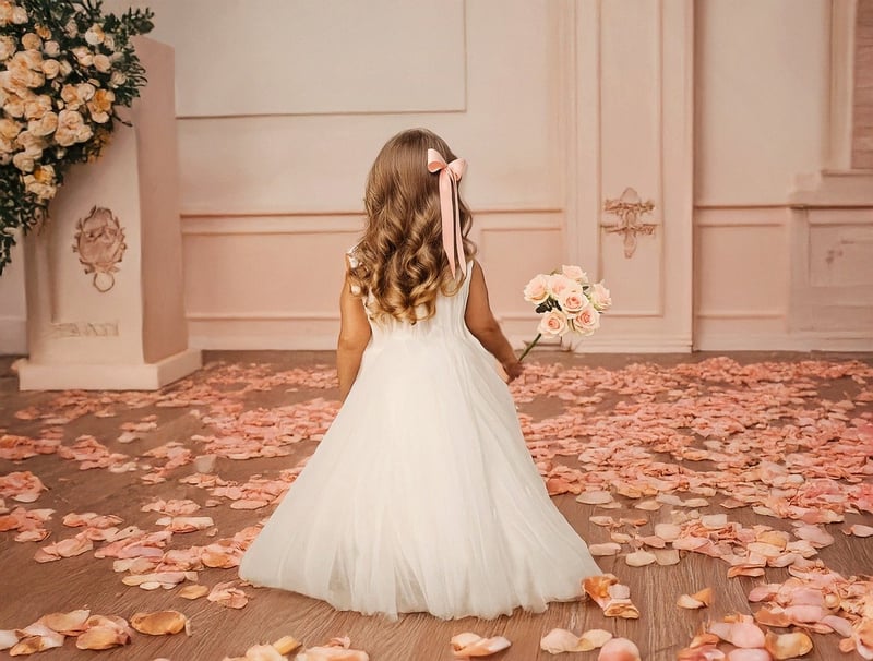 Bride in a modern minimalist wedding dress
